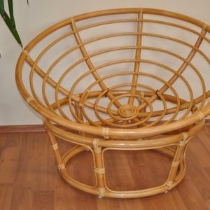 Ratanový papasan 110 cm medový - konstrukce bez polstru