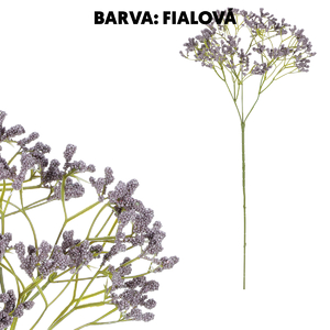 Gypsophila - umělá květina, tmavě fialová